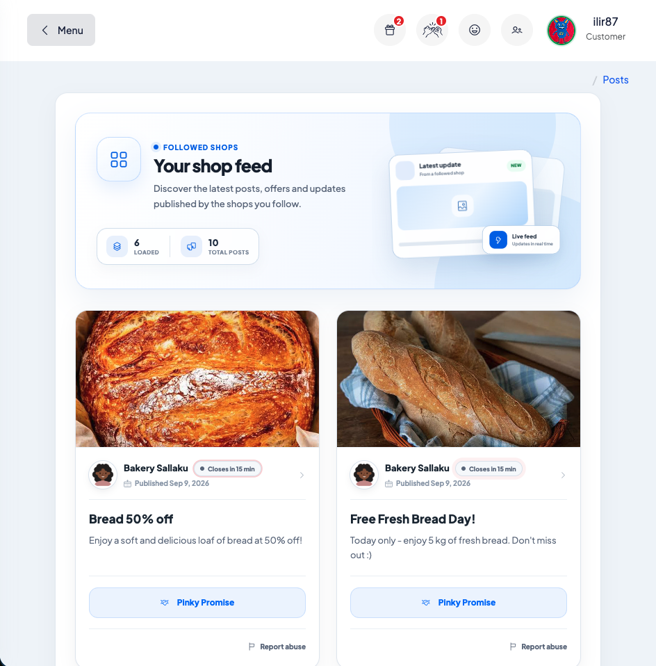 Rescue Bread application screenshot